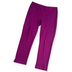 Chicos Womens Size 1.5 10 Magenta Stretch Crop Leggings Pants